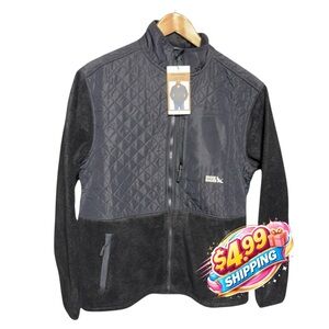 Eddie Bauer Men's Mixed Media Fleece Jacket SMALL  NWT